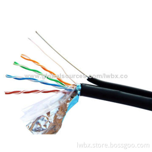 FTP-CAT 5e-PVC LAN Cable, Outdoor with Messenger Wire